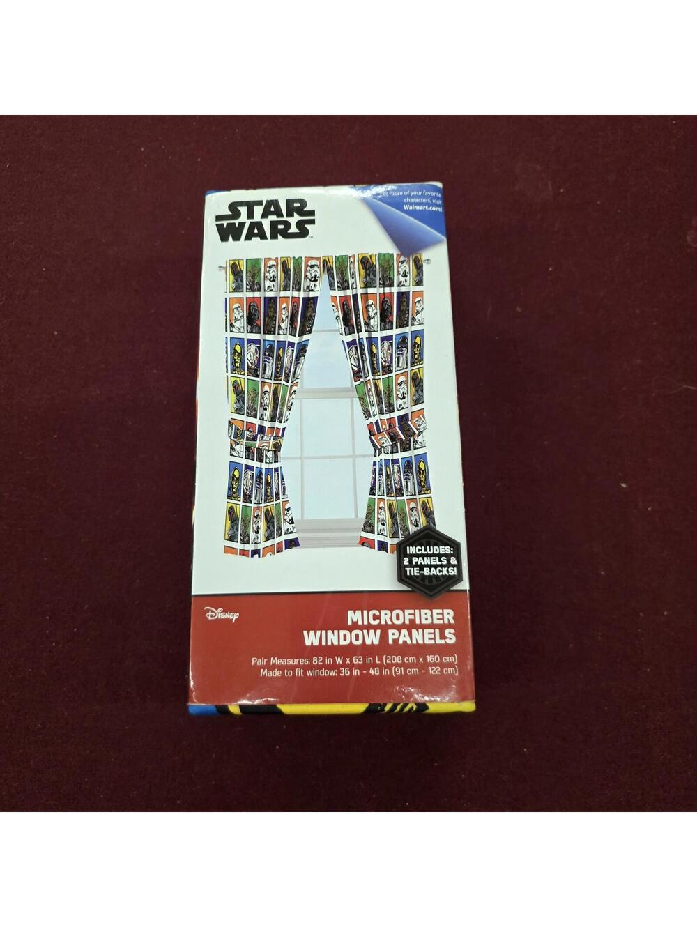 Star Wars Classic Grid microfiber window panels (Jay Franco & Sons)